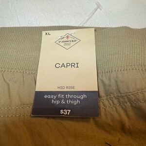 St. John's Bay Women's Mid-Rise Capri Pants - Tan